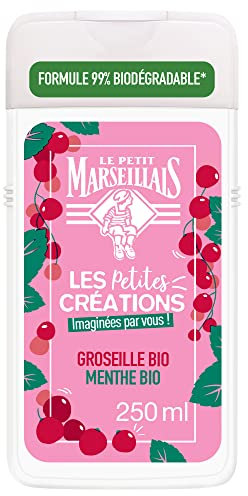 Le Petit Marseillais Gel Douche Les Petites Création Groseille & menthe Bio - La bouteille de 250ml