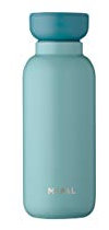 Mepal - Isolierflasche Ellipse - Doppelwandige Thermo Wasserflasche - Thermosflasche für Unterwegs - 9 Stunden heiß & 12 Stunden kalt - Edelstahl - 350 ml - Nordic green