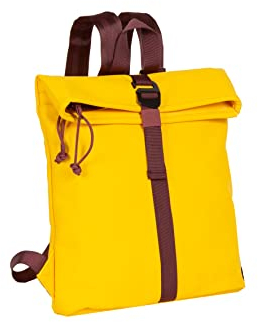 New Rebels ® Tim Rolltop Rucksack Small Gelb/Burgundy