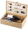 Carlo Milano Flaschenöffner: 9-teiliges Sommelier-Set in edler Holz-Geschenkbox für 2 Weinflaschen (Geschenkbox Flasche, Weinkiste, Geschenkpapier)