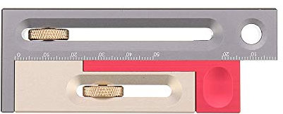 HONGDUI JF06 Kerfmaker Table Saw Slot Adjuster Mortise and Tenon Tool Woodworking Movable Measuring Block
