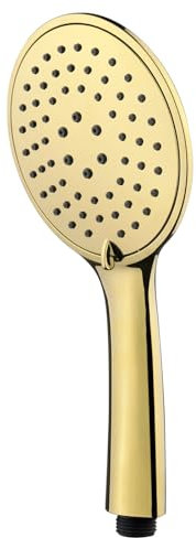 Stinnea Corona - Soffione doccia a 3 getto, colore: Oro