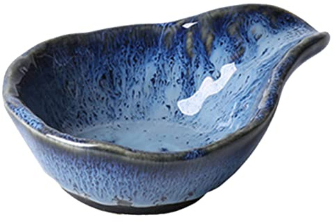 Cabilock Nordic Keramik Vorspeisenteller Blau Kleine Dip Schale 60ml Lebensmittelecht Vielseitige Soßenschale Für Zuhause Party Und Picknick