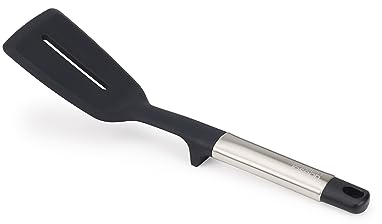 Joseph Joseph Elevate Spatule de Cuisine en Silicone, sans BPA, Ustensile Antiadhésif, Résistant à la chaleur, Poignées Lestées en Acier Inox