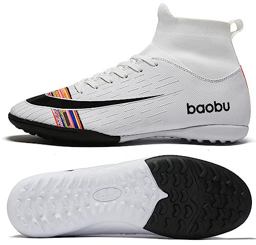 Botas de fútbol Masculino Botas de fútbol neutros Zapatos de Entrenamiento Antideslizantes para niños competitivos Botas de fútbol al Aire Libre Profesionales Zapatos competitivos Juveniles