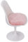 Zerodis Puppenhaus-Bürostuhl, Sturzsicher, Runde Füße, weiß, Rosa, Puppenhausstuhl 1:6 Zur Dekoration (Ohne Armlehne)