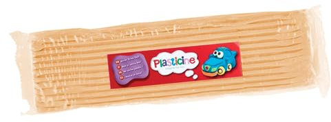 Plasticine One Colour Slab 400g - Custard #41, Modelling Clay for Professional Animators and Model Makers, Easy to Shape and Mould, Make Sculptures, Models and Stop-Motion Animations
