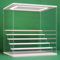 NONEMEY Clear Acrylic Display Case Stand with LED Light 2/3/4/5/6 Tier Storage Box Showcase Dustproof Organizer Box for Collectibles (White 6 Tiers 15.7x12.12x16.5inch,40×32×42cm)