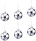 Toyvian 6 Stück Sport Ball Weihnachtsanhänger Fußball Weihnachtsbaumschmuck Sportthema Christbaumschmuck Weihnachtsschmuck Fußball Dekofigur für Tannenbaum Weihnachten Urlaub Party Deko