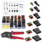 eROOSY 708 Stück Wasserdichte Kabel Steckverbinder mit Crimpzange, KFZ Stecker 1/2/3/4/5/6 Pin KFZ Steckverbinder Wasserdicht für Motorrad Roller LKW Boote Truck, 20-13AWG