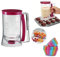 1 Pancake Batter Dispenser & 24 Rainbow Cupcake Cases, Ultra Non Stick -Cake Baking Dispenser for Baking Molds (Batter Dispenser & 24 Cases)
