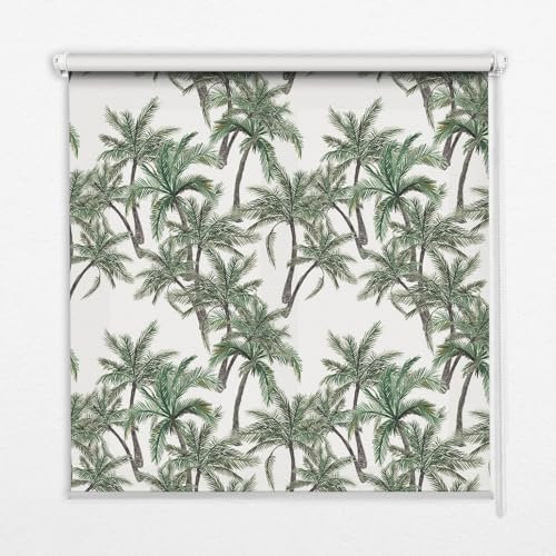 Tulup Rollerblind Permeable - Palm trees
