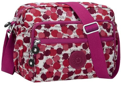 NEWIROVE Sacs Bandoulière Femme Sacoche Femme Bandoulière Décontracté Moyen Sac à Bandoulière Sac Besace Femme Bandoulieres Léger Pour Le Shopping, Le Travail et Les Voyages,Roter Apfel