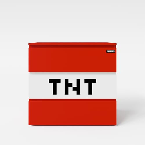 phoenix group AG Minecraft - Kommode mit 3 Schubladen, TNT Würfel, rot/weiß