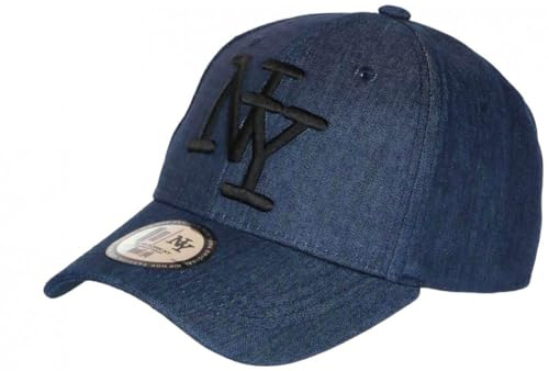 Hip Hop Honour Kappe NY Blue Jeans Denim Klasse Baseball Boston – Größe: Einheitsgröße – Farbe: Blau – Unisex, blau, Einheitsgröße