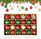 absolove 24 Pack Christmas Baubles Red Gold Green,6CM/2.36 Large Plastic Baubles Ornaments with Strings,Christmas Tree Decorations Pendants Hanging Ball for Home Party Wedding Holiday