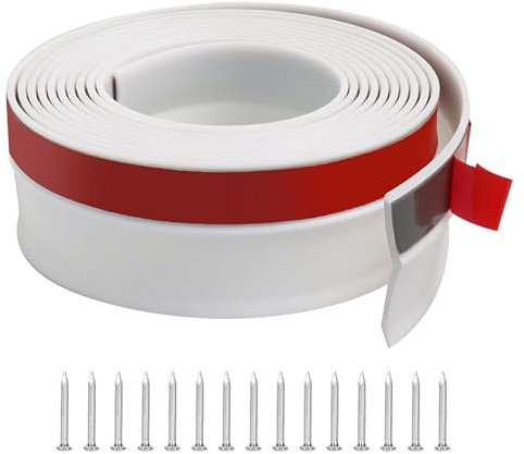 Universal Garage Door Seal, Sealing Strip for Roller Doors, Garage Threshold Seal with Nails, Waterproof and Rainproof, DIY Sealing Strip, for Garage Cleaning and dryingg