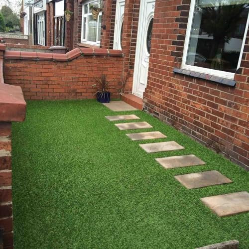 Premium Realistischer Kunstrasen Kunstrasen Kunstrasen für Garten Balkon Terrasse Outdoor Matte (500 x 200 cm)