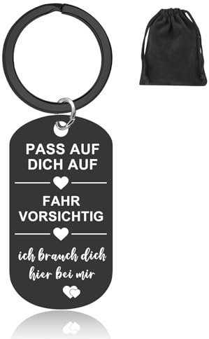 ZoeWei Schlüsselanhänger, Geschenke für Männer Auto Schlüsselanhänger Valentinstag-Geschenk für Ihn Kleine Geschenke für Papa Mann Freund Vatertagsgeschenke