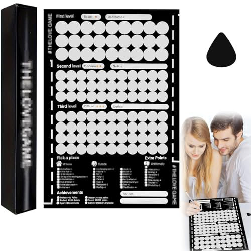 Love Game Poster,100 Dates Scratch Off Poster, Lustige Interaktive Date-Ideen Zum Rubbeln, Jahrestag für Paare, Bucket List für Paare, Spiele für Paare, Boyfriend Gift Pärchen Geschenk
