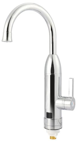 DAMOIFFP Rubinetto dell'Acqua per Riscaldamento istantaneo della Cucina, Bagno, Girevole, 220 V, Rubinetto per scaldabagno Elettrico con Display a LED, per lavello della Cucina, Rubinetto d
