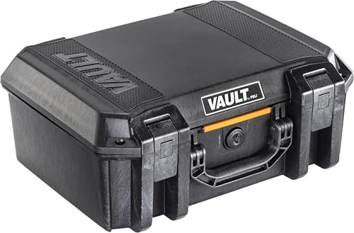 PELI Vault Schutzkoffer; Überlegener Schutz für wertvolle Ausrüstung; Wetterfest & staubdicht; Farbe: Schwarz