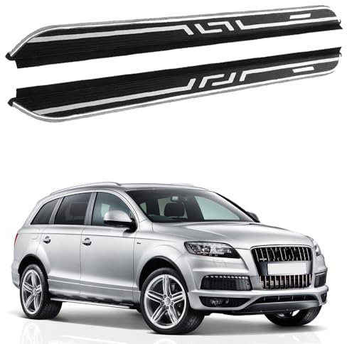Lot de 2 marchepieds fixes pour Audi Q7 2006–2015 Marchepieds latéraux avec supports