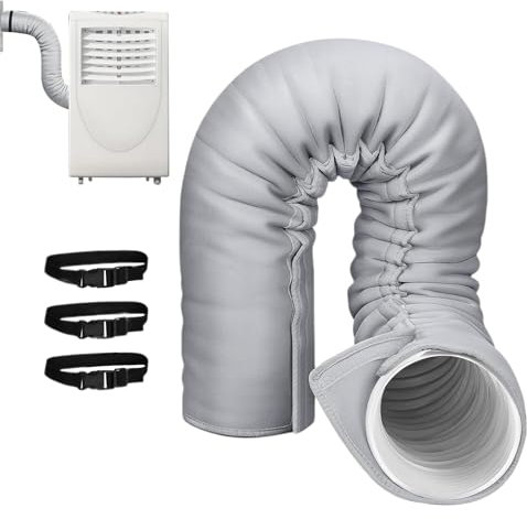 Fenayuu Gaine isolante pour tuyau de climatisation - Housse d'isolation thermique portable pour tuyaux AC - Pour la maison, le dortoir