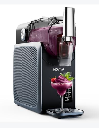 INOVIVA Slush Maschine 2.6L, kein Eis erforderlich, Slushie für Zuhause mit Selbstreinigung, 5 voreingestellte Modi, Slushies, Milchshakes, Frappés & Gefrorene Cocktails(Aktualisiertes)