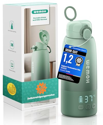 Wemoh Chauffe-biberon Portable pour Bébé - 450ml Grande Capacité