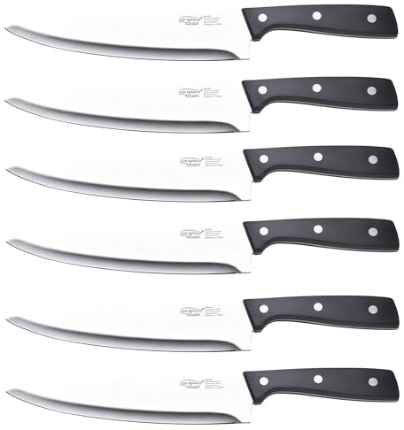 San Ignacio Cuchillo en Acero inoxidable EXPERT Cuchillo de Chef H.20cm, Juego de 6