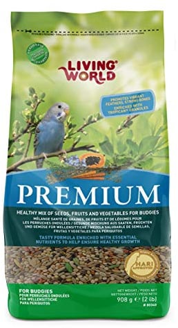 Living World Premium Mix For Budgies, 908 g (2 lb)