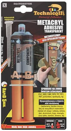 METACRYLIC ADHESIVE GLUE FOR STAINLESS STEEL PLASTICS PVC ABS PET COMPOSITES very strong