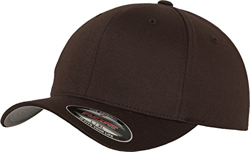 Flexfit Unisex 6277-Flexfit Wooly Combed Flexfit Wooly Combed, brown, XXL