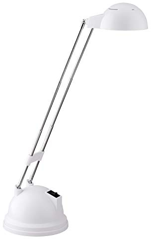 Brilliant Katrina LED Tischleuchte höhenverstellbar schwenkbar weiß Büro 600 Lumen, 7,26 W, LED integriert, 40 x 11.5 x 44 cm
