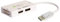 Techly 102055 Adattatore DisplayPort a DVI/HDMI/DP 3-in-1 Bianco