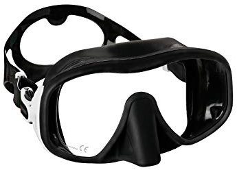 Mares Unisex – Erwachsene 411056 Maske aus Silikon, weiß/schwarz, Einheitsgröße