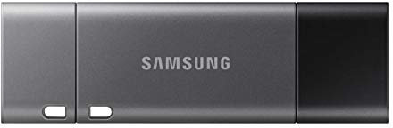 Samsung Duo Plus Unidad Flash USB 256 GB - Memoria USB (256 GB, USB Tipo C, 3.0 (3.1 Gen 1), 300 MBs, Tapa, Negro, Gris)
