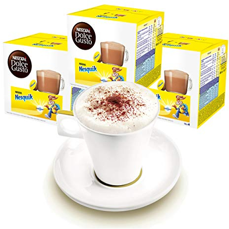 Nescafé Dolce Gusto Coffret de 3 Tasses avec Mug Nesquik, Cakao, Chocolat, Capsules