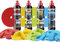 Detailmate Auto Politur Set - Menzerna Autopolitur - Super Heavy Cut Compound HC1000 + Medium Cut 2200 + Super Finish Plus SFP3800 + Liquid Carnauba Wachs + 4 passende Menzerna Pads + 4 Poliertücher