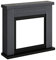 Tagu FM461-GR1 Cornice decorativa in legno Grigio Frode per caminetto elettrico da incasso Dimensioni LxPxH 99x25x88,3 cm