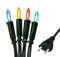 hellum Lichterkette 20 LED bunt Indoor 8,85 m Lichtlänge 1,5 m Zuleitung Deko Beleuchtung Garten Party 577662