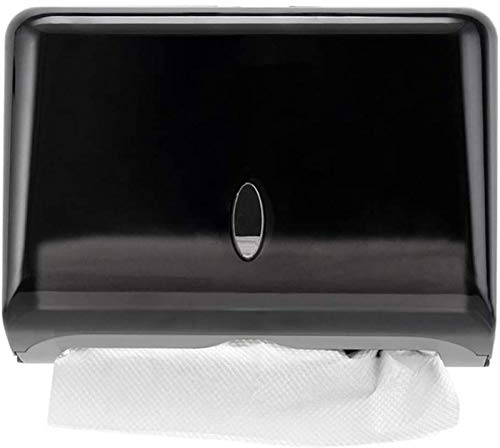 AILELAN Paper Towel Dispenser, Commercial Toilet Tissue Dispensers Wall Mount Paper Towel Holder Multifold/C-Fold Paper Towel Dispenser for Kitchen and Restroom Decor (Black)
