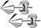 beyoutifulthings 1 Paar Damen Ohr-ringe Kegel-Spike Ohringe Ohr-stecker Edelstahl Silber 4mm