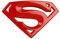 Careflection 3D Superman-Aufkleber mit rotem Abzeichen, für alle Autos, Fahrräder, SUVs, Mobiltelefone, Laptops (5,5 x 3,5 cm)