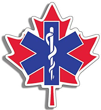 Sticker-Designs 10cm! Klebe-Folie Wetterfest Made-IN-Germany Ahorn-Blatt Star of Life Medical EMT Canadian UV&Waschanlagenfest Auto-Aufkleber Profi-Qualität! F1210