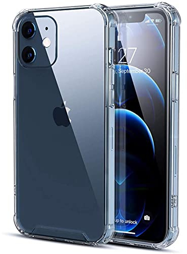CoolGadget Rugged Handyhülle für iPhone 12 Mini Rugged Case, stoßdämpfende TPU Hülle Transparent Klar, kompatibel mit iPhone 12 Mini (5,4 Zoll)