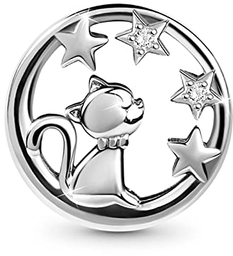GNOCE Katze Charms Bead Sterling Silber Tier und Haustier-Kollektion Beads Perlen Fit Armband/Halskette für Muttertag Geburtstag Frauen Mädchen Tochter