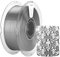 kexcelled PLA Silk Seide Filament 1,75 mm, Shiny Gloss 3D Drucker Filament, Maßgenauigkeit +/- 0,03 mm, 1 kg Spule (2,2 lbs), Seidige Oberfläche, Ordentliche Wicklung, Silber