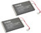vhbw Akku Ersatz für Sony Lip1359, Lip1472, Lip1859 für Controller (600mAh, 3,7V, Li-Ion)